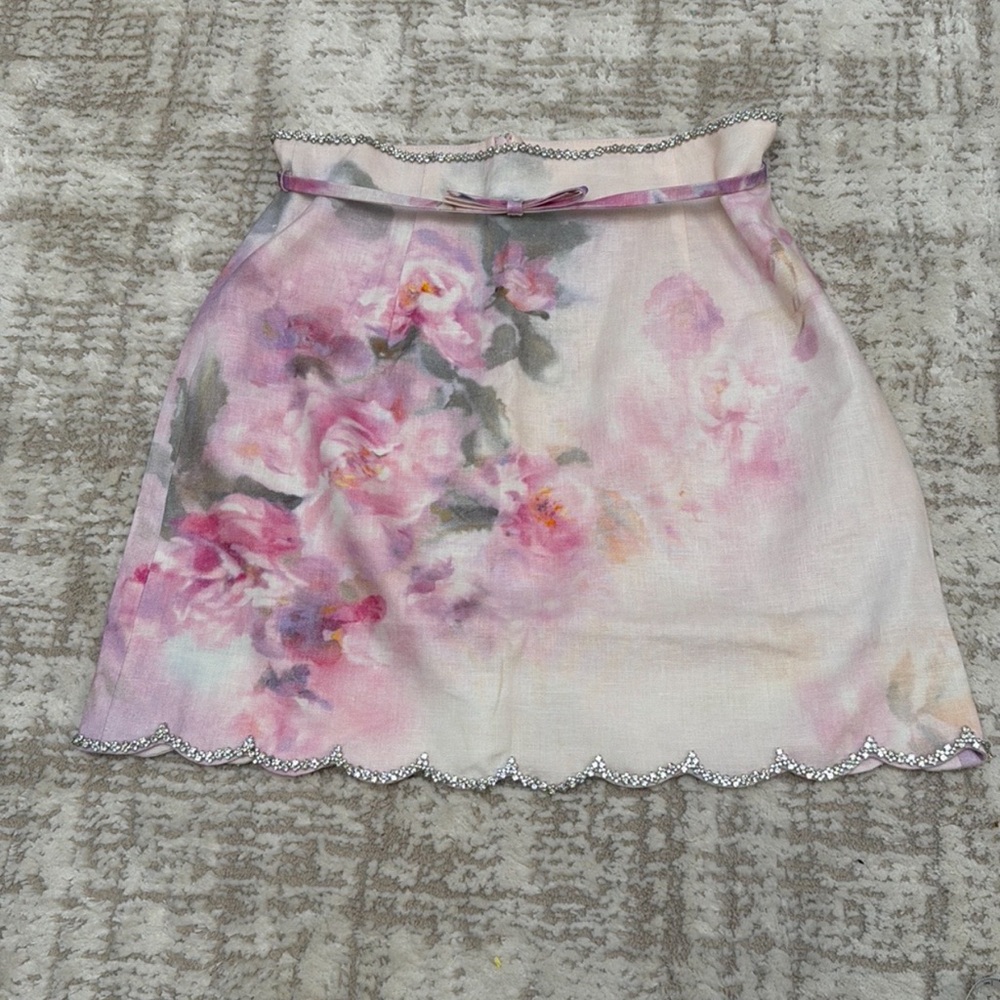 Zimmermann

Crush Floral Linen Scalloped Miniskirt - Picture 8 of 8